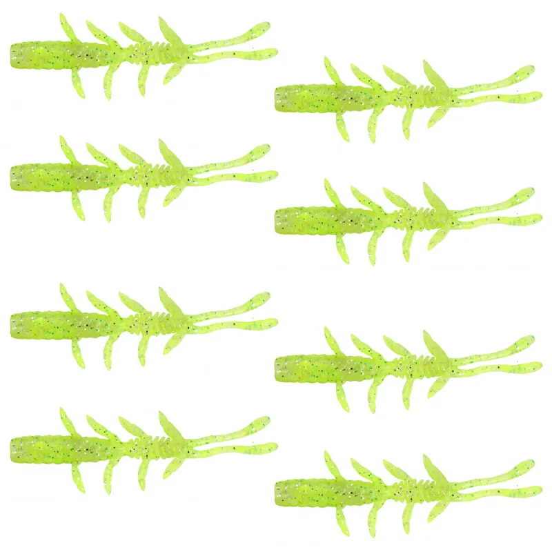 Illex Scissor Comb Glow Chartreuse - 7,6cm - 2g - 8Stück