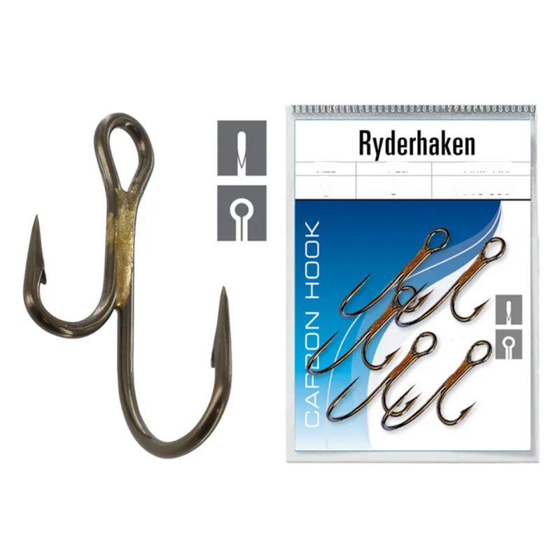Jenzi Ryderhaken - Zwillingshaken Gr.2/0 - 4Stück