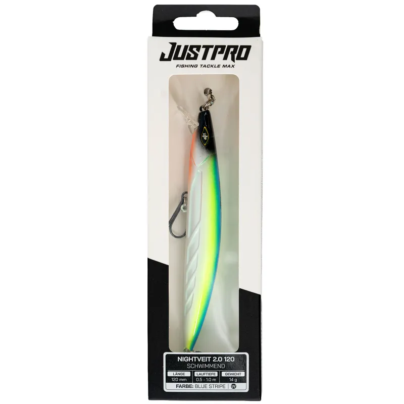JustPro Nightveit 2.0 120 Blue Stripe - 12cm - 14g - 1 Stück