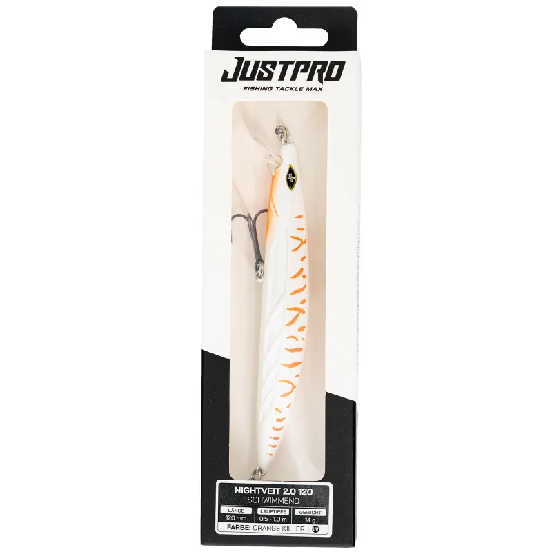 JustPro Nightveit 2.0 120 Orange Killer - 12cm - 14g - 1 Stück