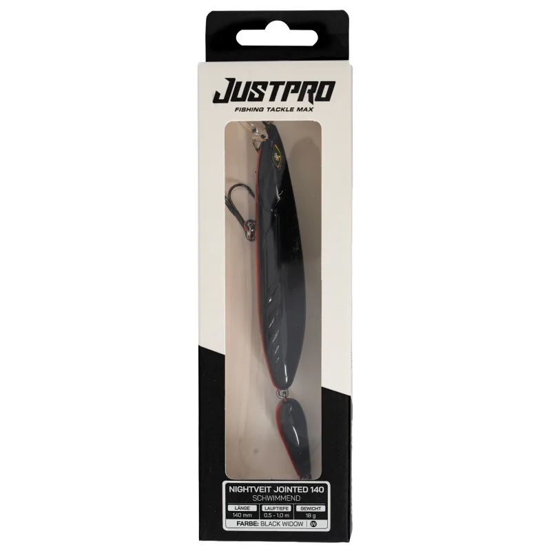 JustPro Nightveit Jointed 140 Black Widow - 14cm - 1 Stück