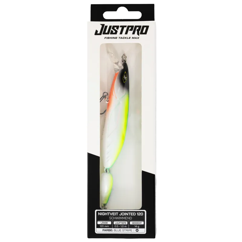 JustPro Nightveit Jointed 120 Blue Stripe - 12cm - 1 Stück