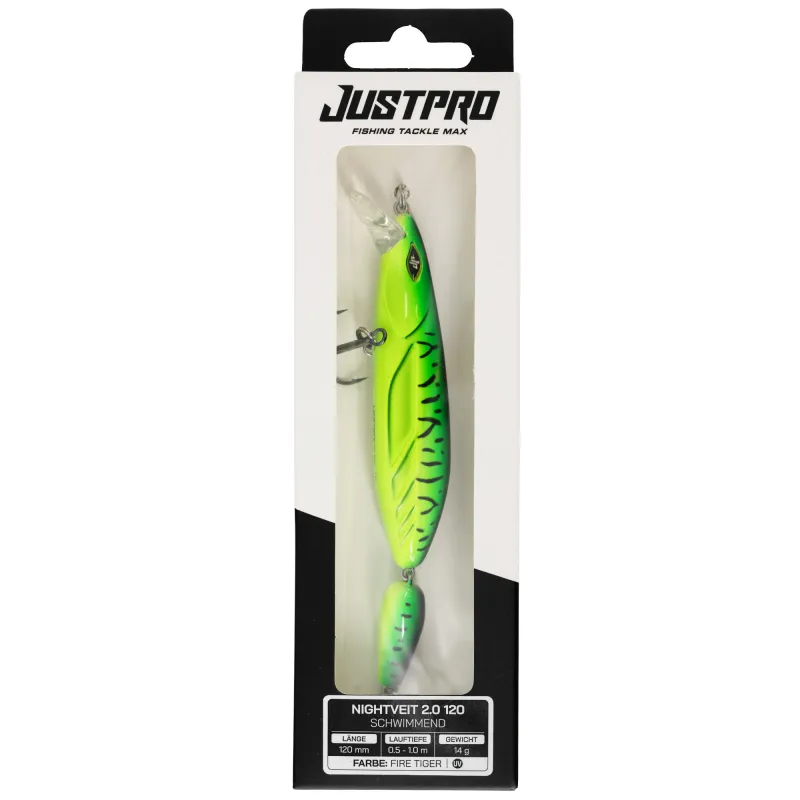 JustPro Nightveit Jointed 120 Fire Tiger - 12cm - 1 Stück