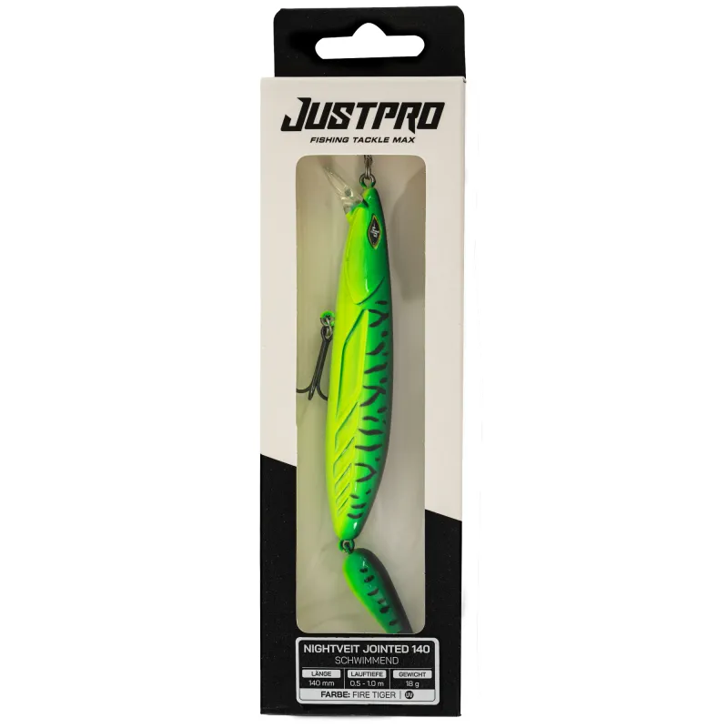 JustPro Nightveit Jointed 140 Fire Tiger - 14cm - 1 Stück