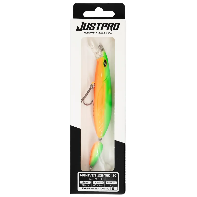 JustPro Nightveit Jointed 120 Green Tomato - 12cm - 1 Stück