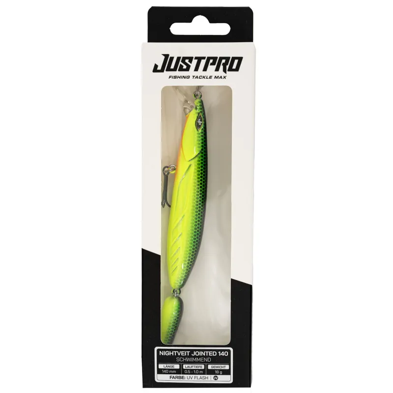 JustPro Nightveit Jointed 140 UV Flash - 14cm - 1 Stück