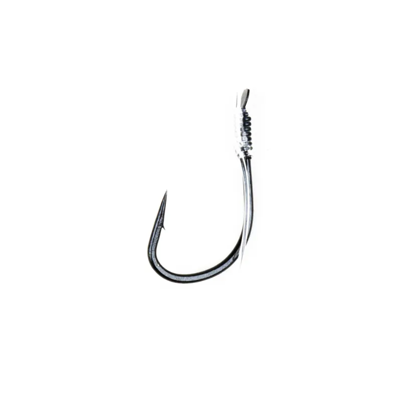 JVS geb. Owner Vorfachhaken Long 10 30cm - black - Gr.10 - 0,2mm - 5Stück