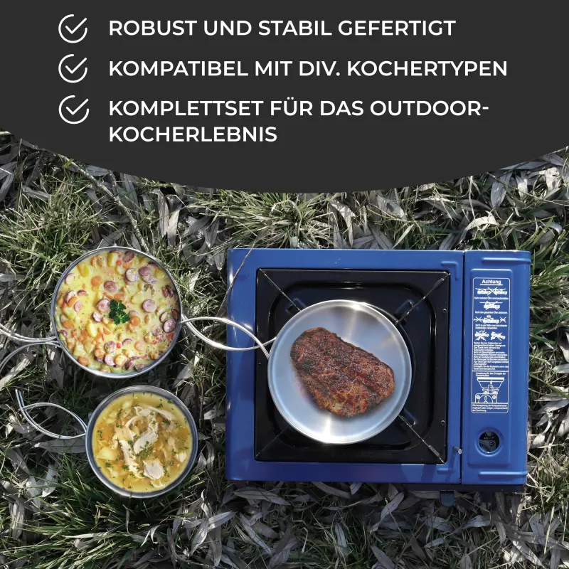 Kampa Croque Toasted Sandwich Maker Set 36x15x3,2cm - 1 Stück