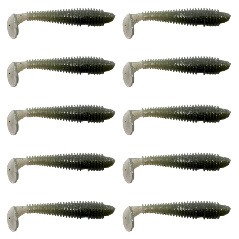 Kanalgratis Monkey Rib 9cm - Ash - 6g - 10 Stück