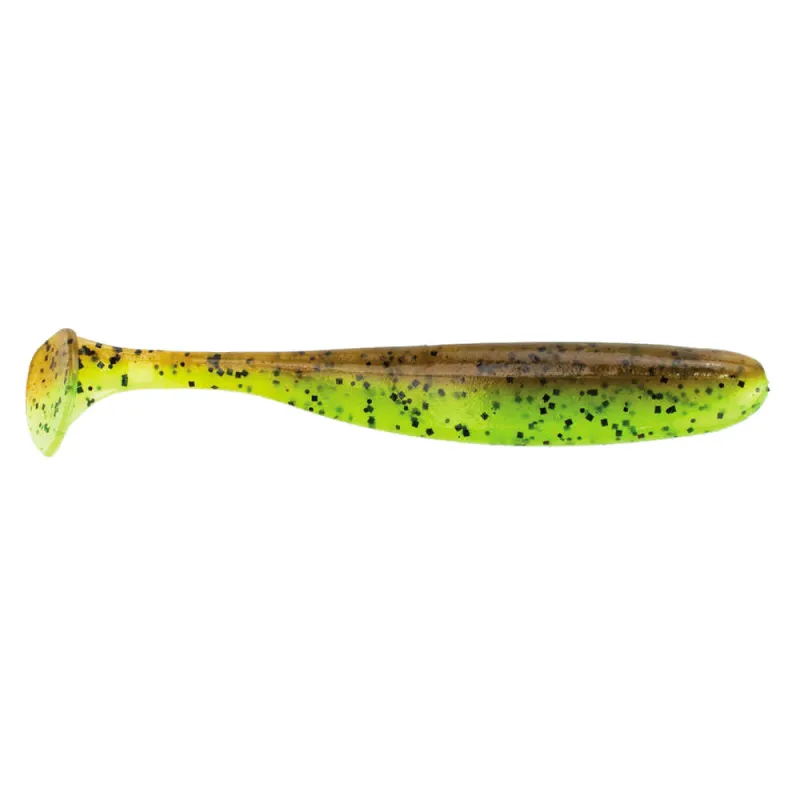 Keitech Easy Shiner 3" 7,2cm - 2,3g - Green Pumpkin Chartreuse - 10Stück