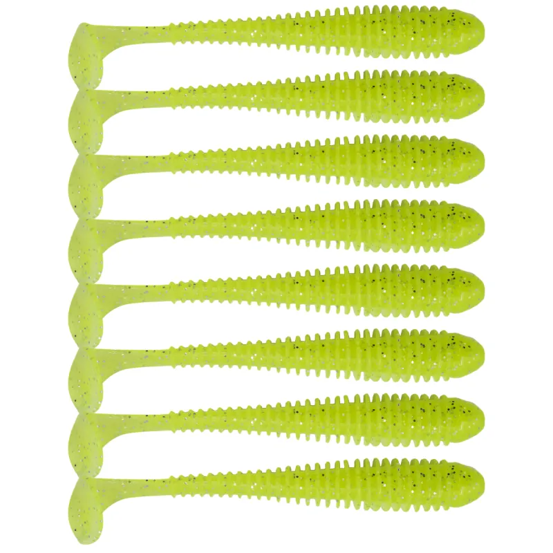 Keitech Swing Impact 4" - 10cm - 4,7g - Toxic Chart - 8Stück