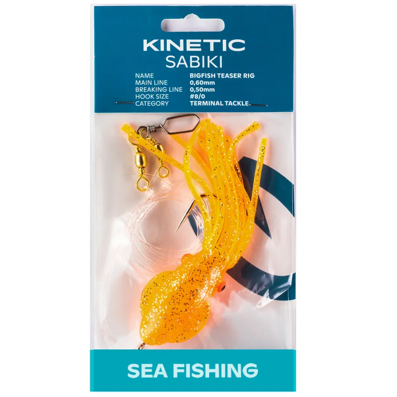 Kinetic Bigfish Teaser Rig 150cm - Pink/Glow - #8/0
