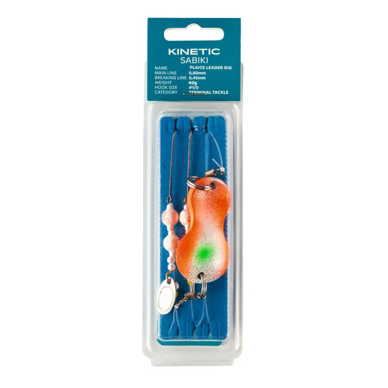 Kinetic Buttlöffel-Vorfach Plaice Leader - Lead Free 40g - Sunset