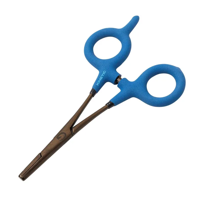 Kinetic CS Forceps Straight Nose Blue/Black - 15cm - 1 Stück
