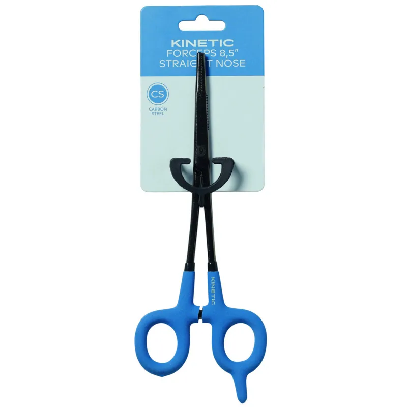 Kinetic CS Forceps Straight Nose Blue/Black - 22cm - 1 Stück