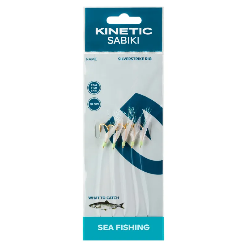Kinetic Heringsvorfach "Silverstrike" 150cm - Fishskin/Flash - #12