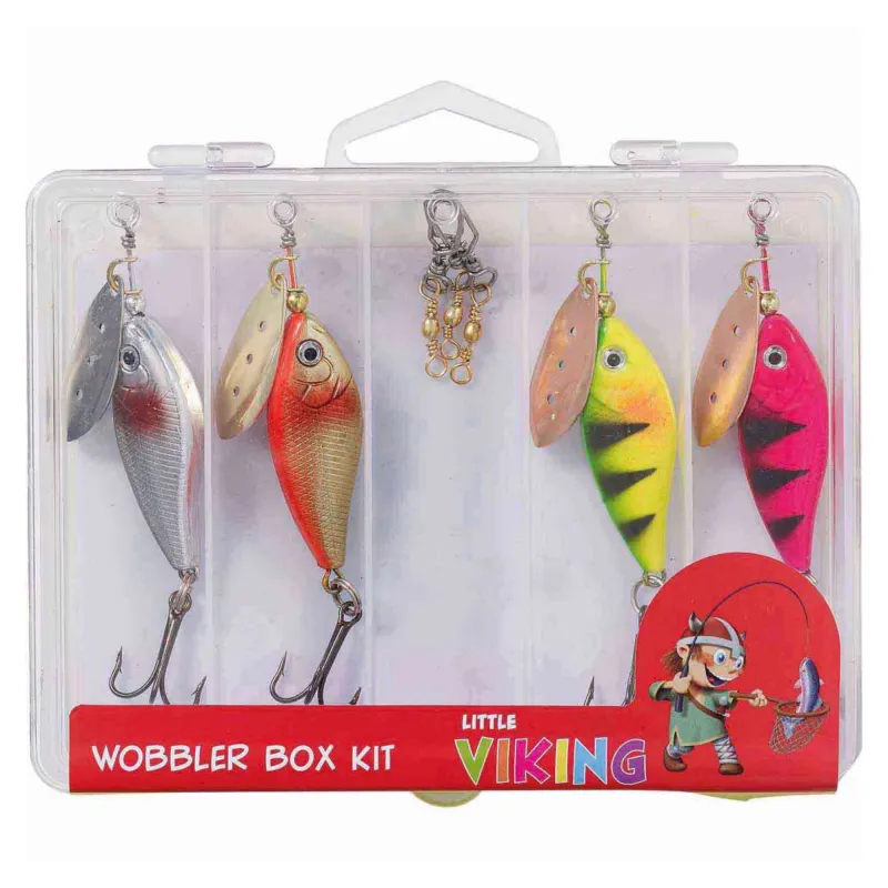 Kinetic Little Viking Wobbler Box Kit Mix - 7 Stück+Box