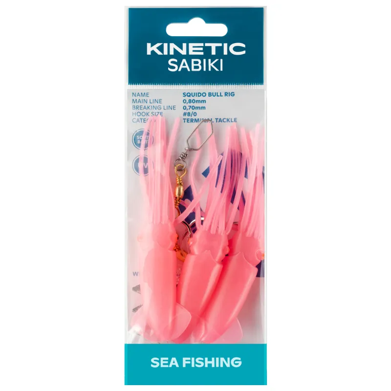 Kinetic Squido Bull Rig 115cm - Hot Pink - #8/0