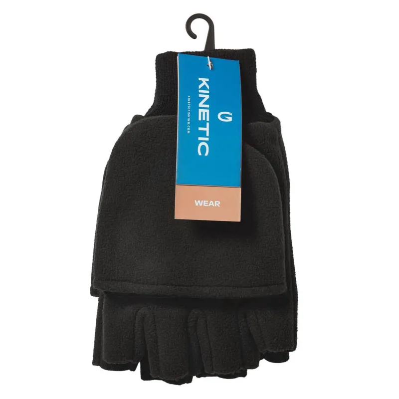 Kinetic Wind Stop Fold Over Mitt - Handschuh Black - Medium