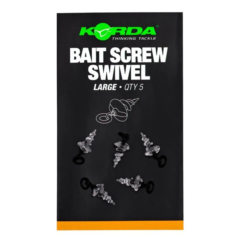 Korda Bait Screw Swivel Large - 5 Stück
