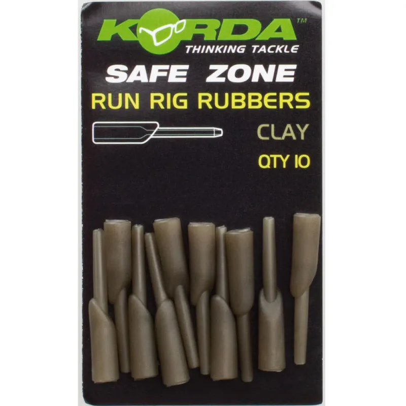 Korda Run Rig Rubber 10 Stück Clay Clay - 10Stück