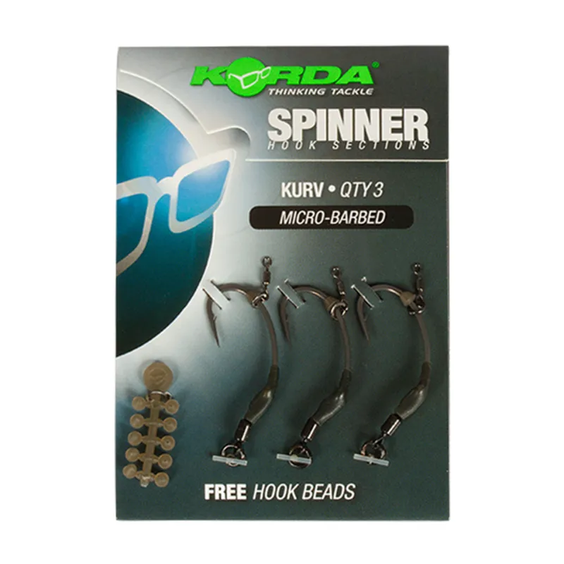 Korda Spinner Hook Sections Kurv Gr. 4 - 3 Stück
