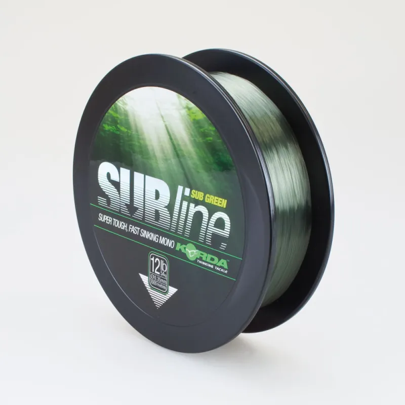 Korda SUBline 1000m - 0,35mm - Green - 12lb