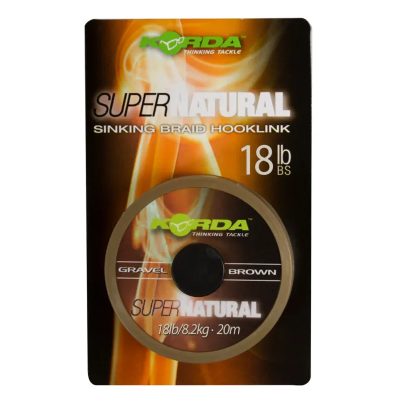 Korda SuperNatural Gravel Brown - 18lb - 20m