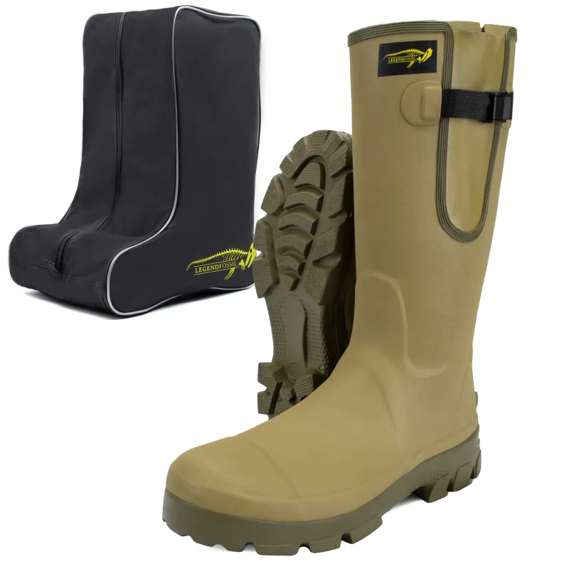Legendfossil Neopren Rubber Boots "Skeleton" + Gratis Stiefeltasche Gr. 41