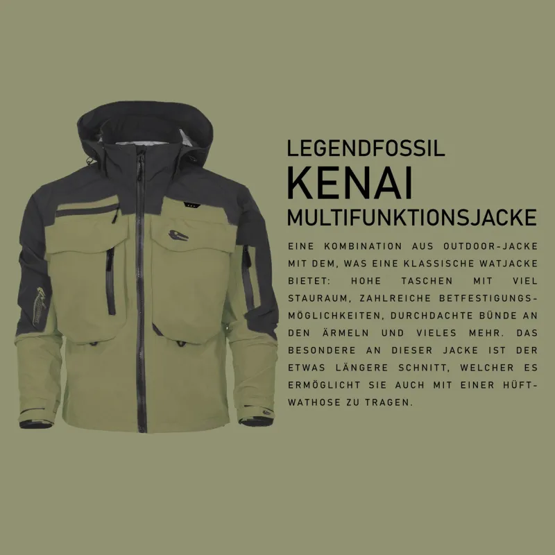 Legendfossil Outdoorjacke "Kenai" desert-black - Gr.L