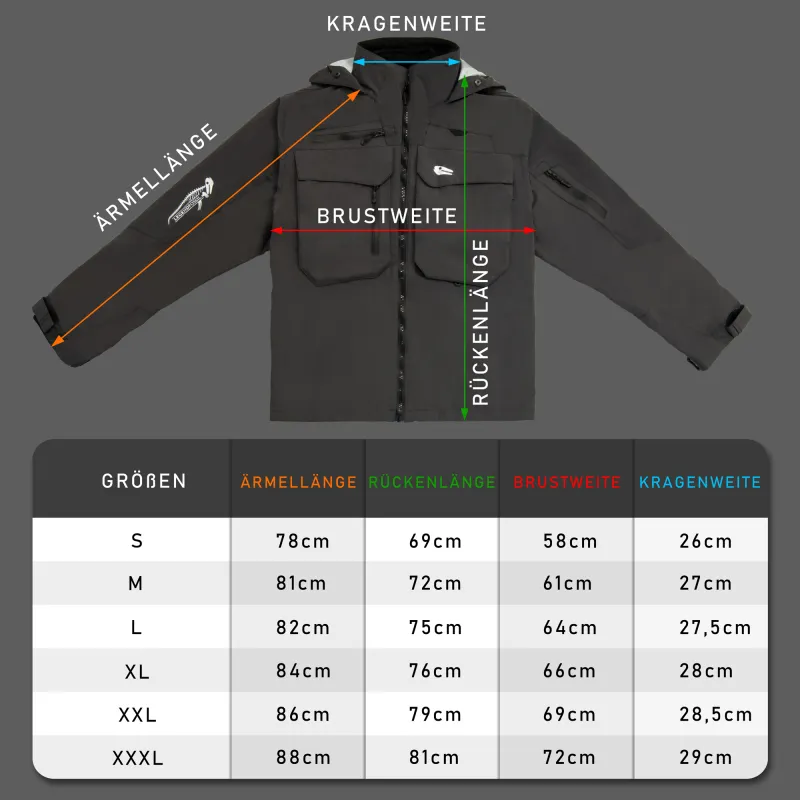 Legendfossil Outdoorjacke "Kenai" graphit-black - Gr.S