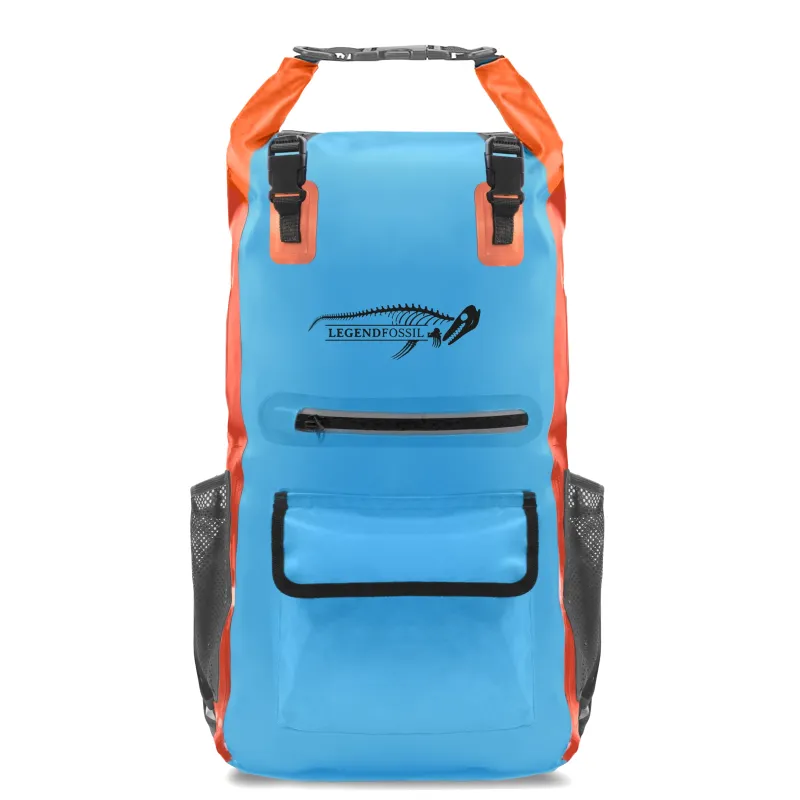 Legendfossil Tarpauline Rucksack "Traveller" blau-orange - 30L
