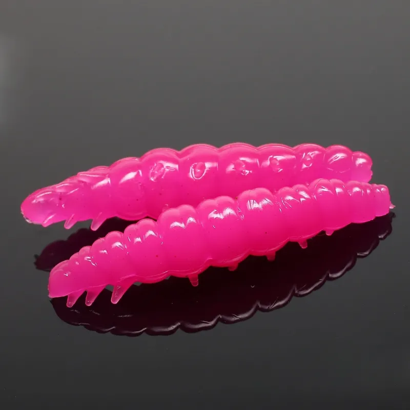 Libra Lures Larva 3,5cm - hot pink limeted - 12Stück