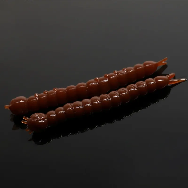 Libra Lures Slight Worm 3,8cm - brown - 15Stück