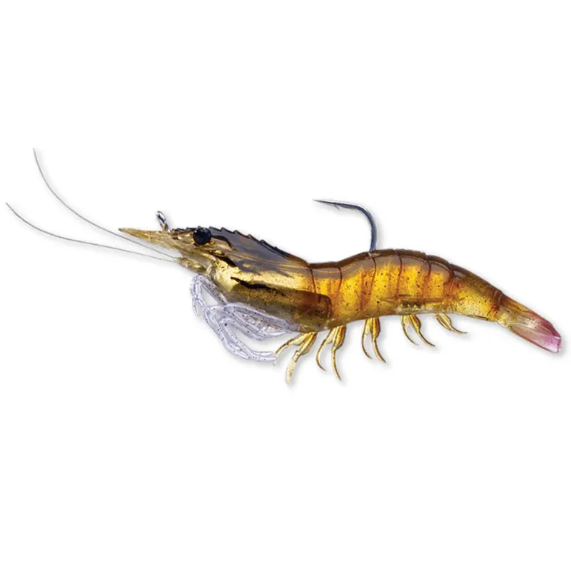 Live Target Rigged Shrimp 10cm - Brown Shrimp - 14g - 1 Stück