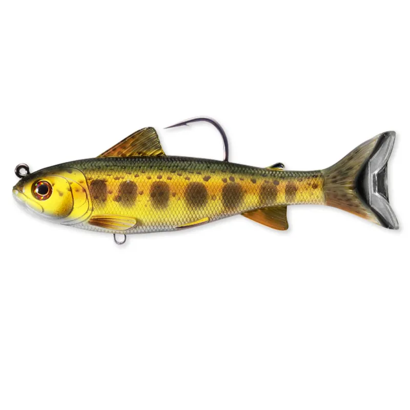 Live Target Trout Parr Swimbait 13,1cm - Gold/Olive - 35g - 1 Stück