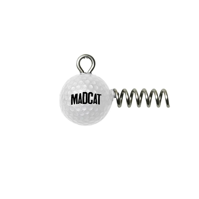 MADCAT Golf Ball Screw-In Jighead - 20g weiß - 2Stück