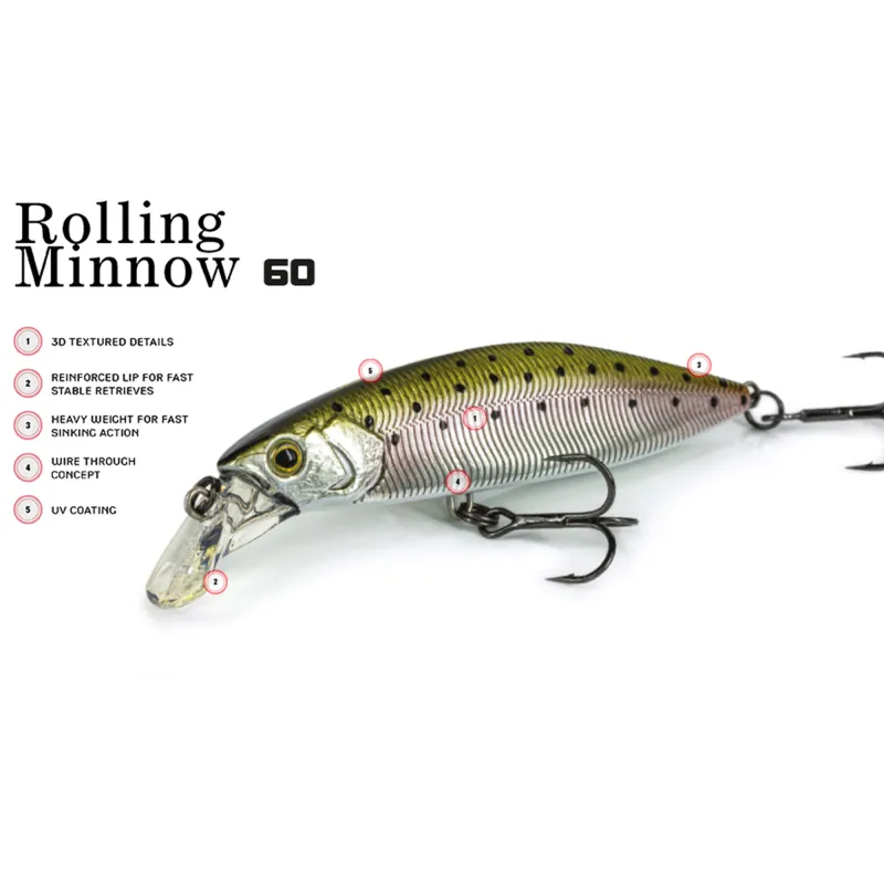 Molix Rolling Minnow 60 FS Baitfish Series 6,0cm - MX Brown Trout
