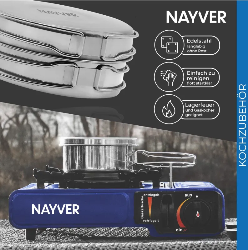 NAYVER Campingküche mit Zubehör