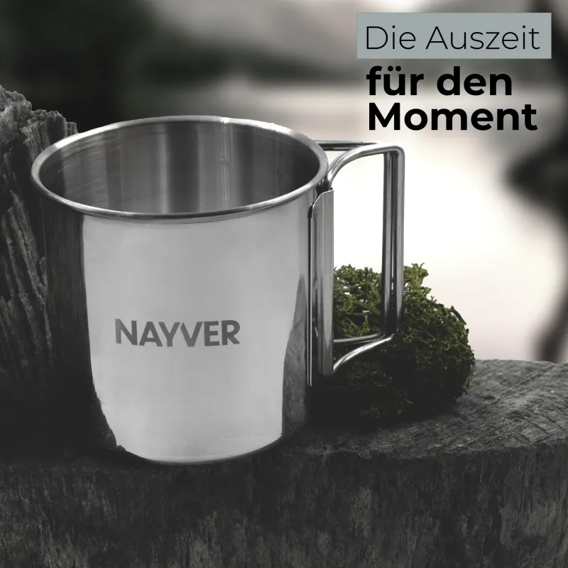 NAYVER Edelstahl-Tasse 660ml