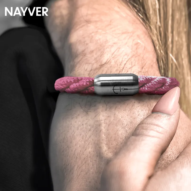 NAYVER KAPT´N Anchor Hellpink-Silber - 16cm