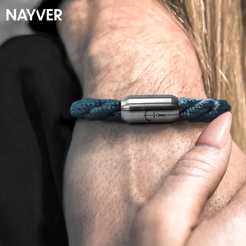 NAYVER KAPT´N Anchor Marineblau-Silber - 20cm