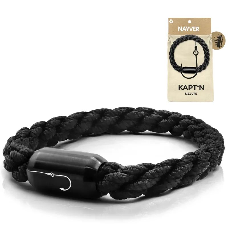 NAYVER KAPT´N Hook Schwarz-Schwarz - 16cm