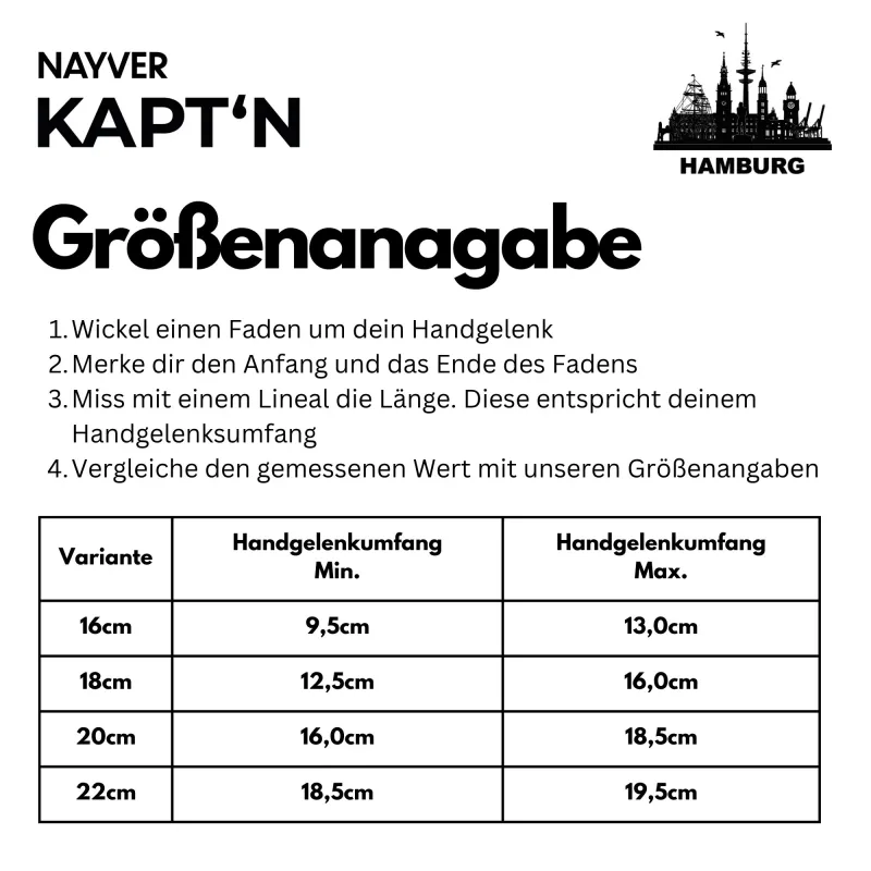 NAYVER KAPT´N Hook Schwarz-Schwarz - 16cm