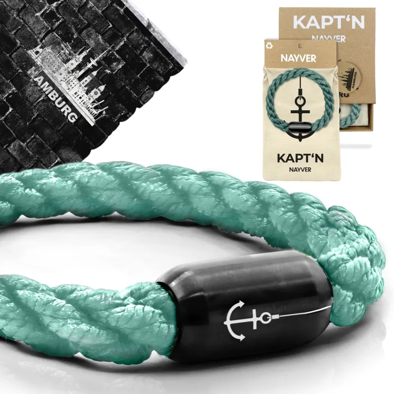 NAYVER KAPT´N Anchor mit Geschenkbox Blau-Schwarz - 18cm