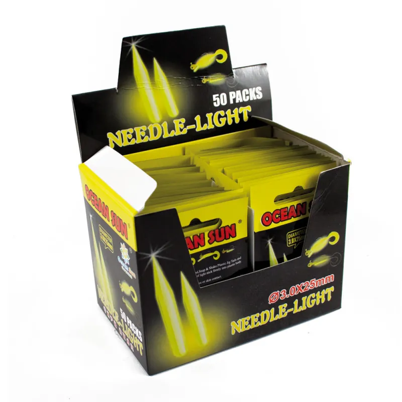 Ocean Sun Needle Knicklichter 25mm 150er Pack 25mm - gelb - 3mm - 150Stück
