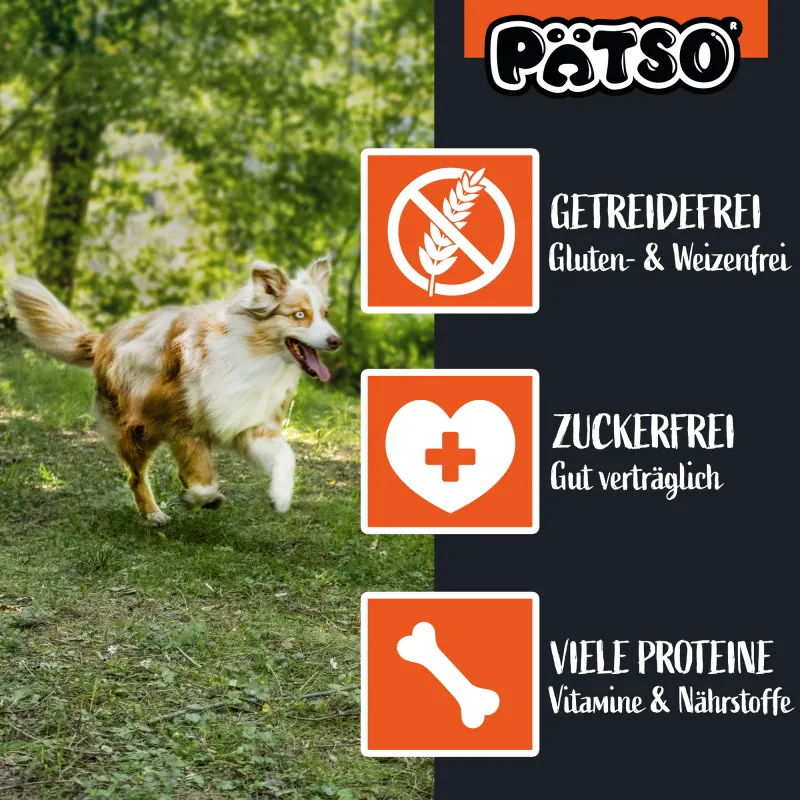 PÄTSO Hunde Snack 3er Pack 500g - Huhn - Bone Mix