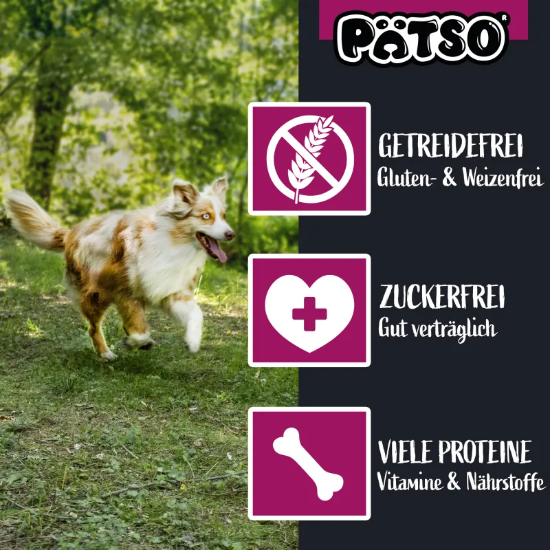 PÄTSO Hunde Snack 500g - Huhn + Wild - Soft Bone