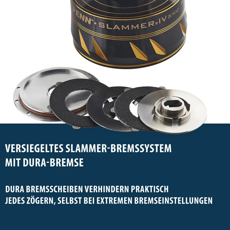 Penn Slammer IV 10500 - 395m/0,56mm - 4,2:1 - 1215g