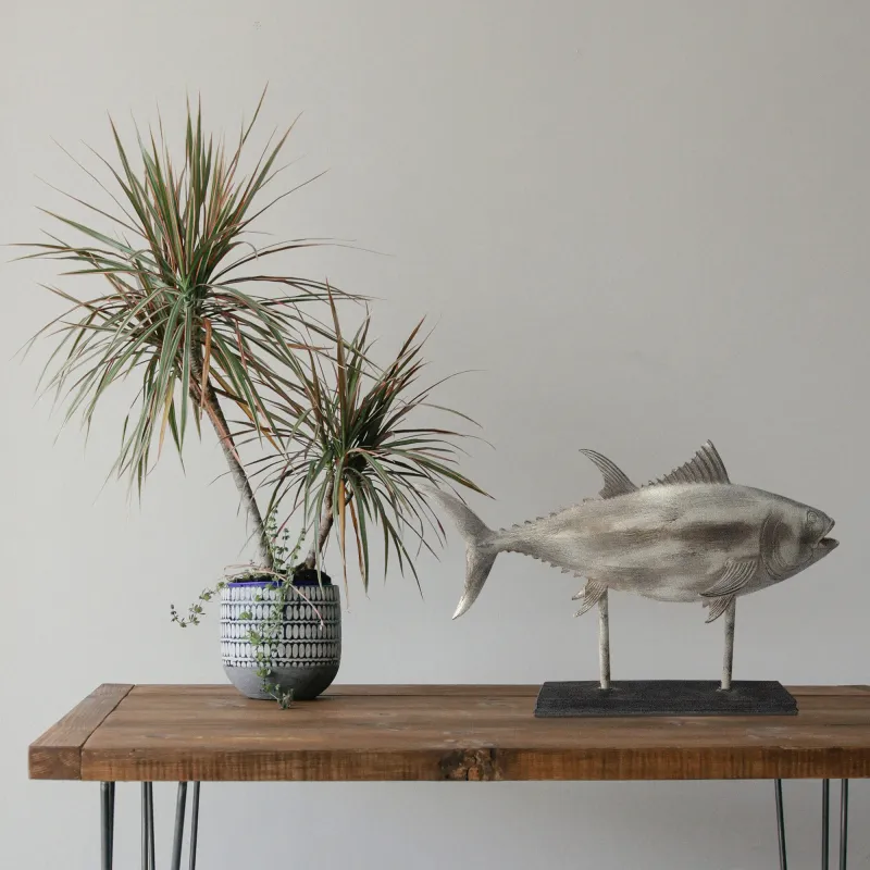 Polyresin Fish Deco "Tuna" 43cm x 12cm x 32cm